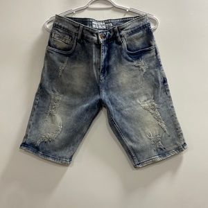 Men’s Ripped Jean Shorts